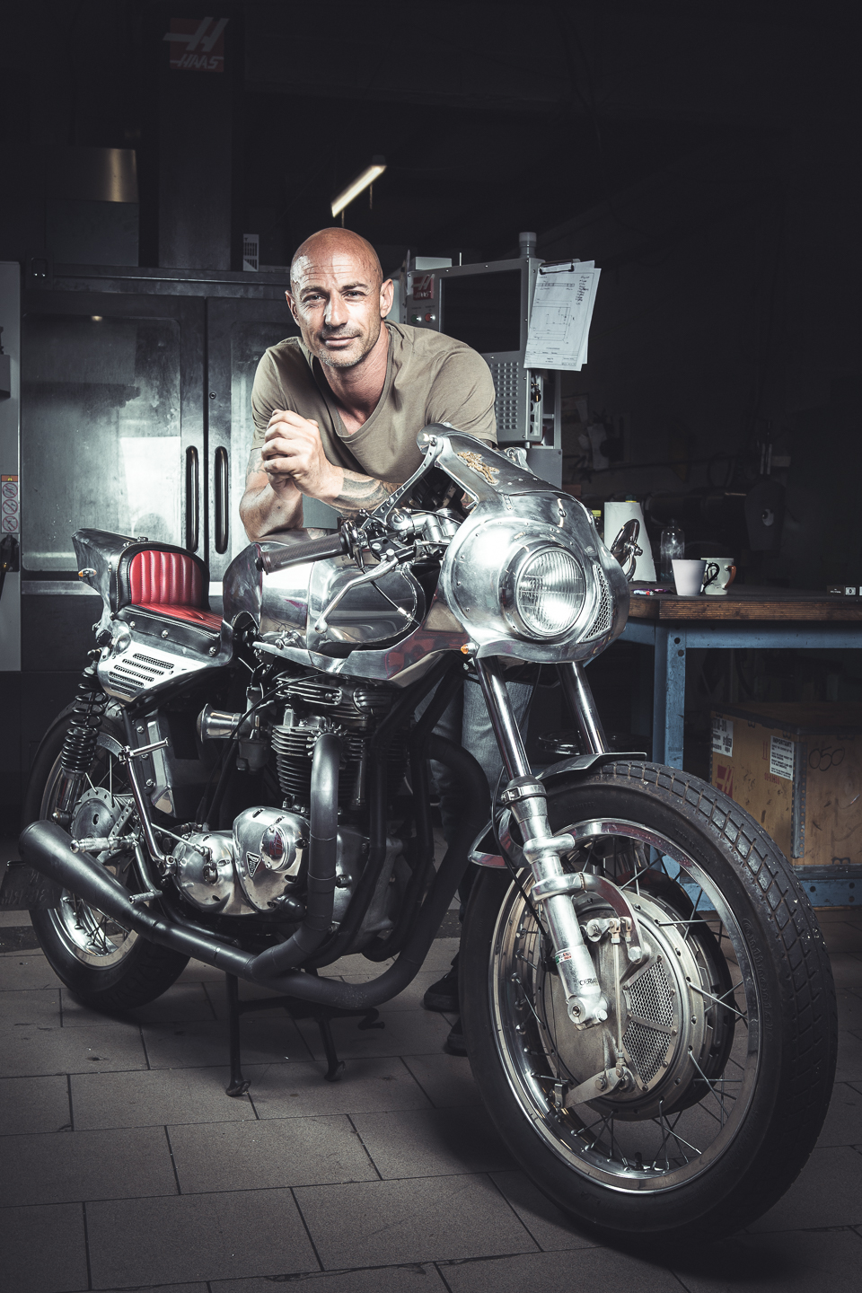 Portrait de Customiser et Créateur de Moto