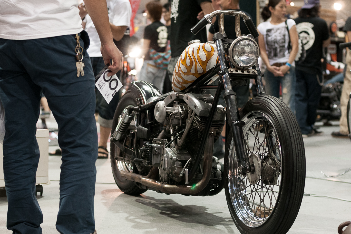 Photo Custom Harley sur Salon Japan
