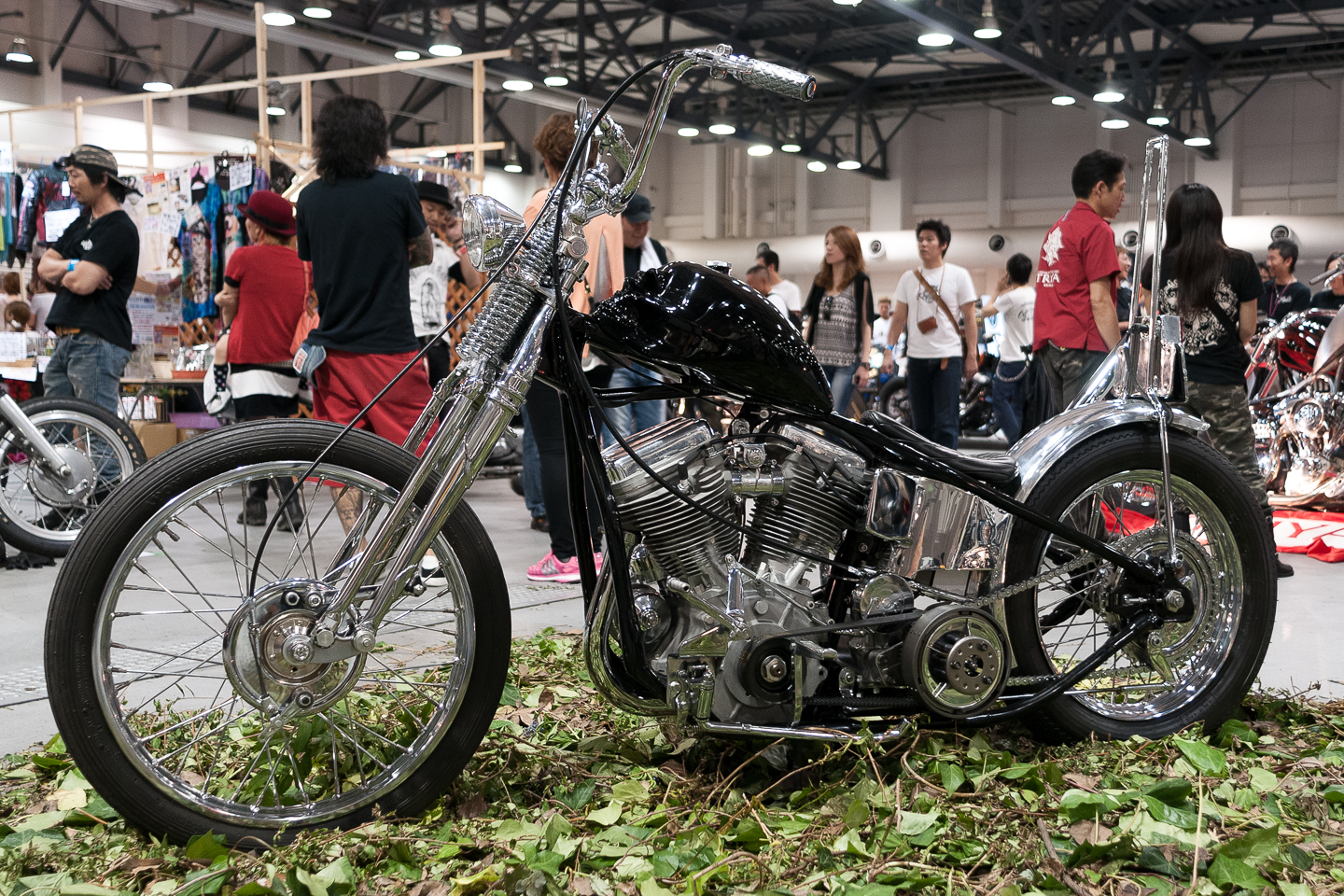 Photo Custom Chopper Harley sur Salon