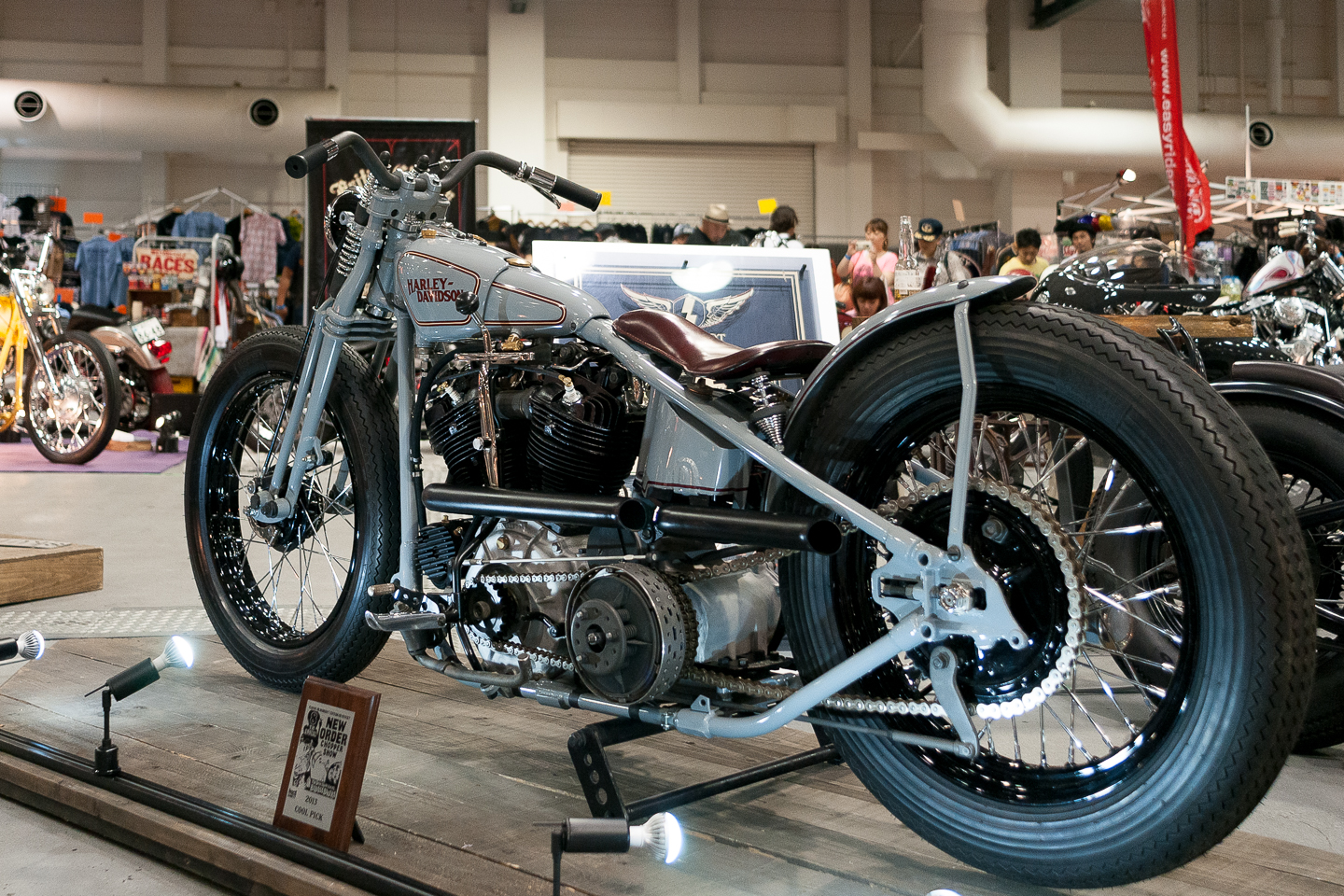 Photo Custom Harley sur Salon Japan
